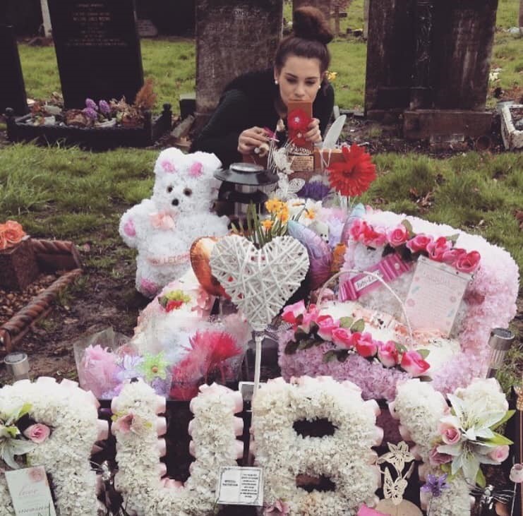 Jordan received support from The Lullaby Trust after the death of her daughter